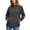 (New4)Dark Gray, variant on Zip Up Athletic Jacket for Women Mock Neck Long Sleeve Windbreaker Coat Sporty Casual Commuter Coat Trendy Versatile Running Wear for Fall