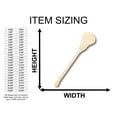 thumbnail image 2 of Unfinished Wood Lacrosse Stick Shape - Craft - up to 46" DIY 3" / 1/8", 2 of 3
