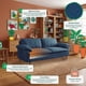 thumbnail image 3 of Sofá Cama Makora Milo Azul Velvet con Memory Foam y Respaldo Reclinable, 3 of 8