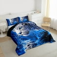 thumbnail image 3 of Castle Fairy Boys Girls Safari Leopard 3 Pieces Queen Comforter Set,Chic Floral Rose Ultra Soft Bedding Sets,Flower Animal Cheetah Bedding Comforter Set Breathable,Microfiber Bedroom Decor, 3 of 8