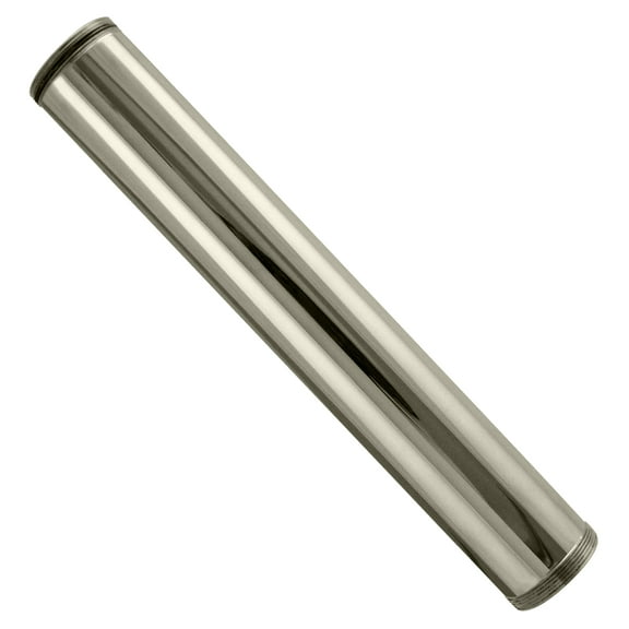 Westbrass D419-05 1-1/4" OD x 12" Double End Threaded Lavatory Sink Drain Extension Tailpiece, Polished Nickel