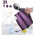 thumbnail image 3 of Electric Kettle 2 Liter Eco Water Kettle with Automatic Shutdown and Dry Boil Protection BPA Free Hot Water Kettle BPA Free Fast for Tea, Coffee, Soup,Pink, 3 of 7
