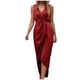 thumbnail image 2 of TaTaai Women‘s Bodycon Slit Dress, Sleeveless V-Neck Solid Color Slim Fit Maxi Dress, High-Low Hem Casual Bodycon Dress for Fall Spring Evenings Gift, 2 of 9