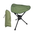 thumbnail image 3 of Taburete de camping, silla de camping compacta, fácil de transportar, ligero, con reposapiés. Verde, 3 of 8