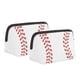 thumbnail image 5 of Bolsa De Maquillaje Con Estampado De Softbol, ​​​​2 Piezas, Cosméticos De Béisbol, 5 of 7