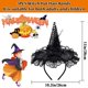 thumbnail image 2 of Gorro con plumas de bruja para Halloween, diadema ZeediX, negro, x3, 2 of 9