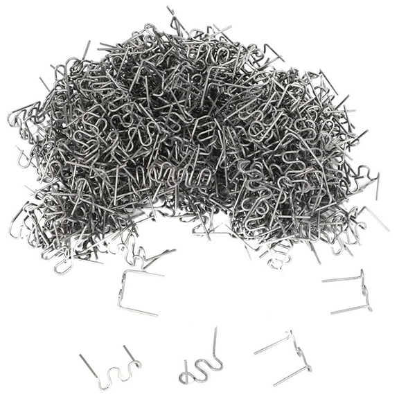 1000 Pcs S Wave Hot Staples For Car Bumper Bodywork Plastic Stapler 0.6/0.8mm Welding Soldering Supplies