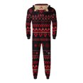 thumbnail image 7 of Odeerbi Christmas Onesie Pajamas for Family Holiday Sleep Jumpsuit Long Sleeve Family Christmas Pajamas Matching Sets Infant Printed Loungewear Jumpsuit Sleepwear Xmas PJs Set Red, 7 of 7