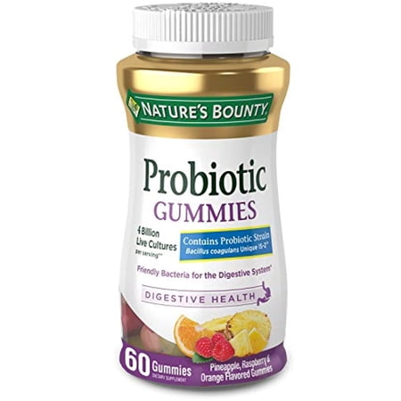 Probiotics by Nature's Bounty, Probiotic Gummies for Immune Health & Digestive Balance, 60 Gummies