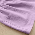 thumbnail image 4 of Miluxas Girls Short Sleeve Summer Tops Casual Loose Babydoll Tops Oversized Shirts Purple 13 years, 4 of 9