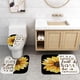 thumbnail image 5 of Juego de 4 cortinas de ducha con estampado de leopardo rosa y labios sensuales, estampado de guepardo con besos de amor, decoración moderna para el baño para niñas y mujeres, cortina de ducha de tela, 5 of 7