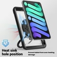 thumbnail image 3 of Decase for iPad Mini 7 Case 2024 (A17 Pro) Case,Rugged Durable Shockproof Tablet Cover with 360° Rotating Hand Strap Foldable Hidden Stand,for iPad Mini 7th/6th Generation Case (2024/2021),Clear, 3 of 9