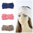 thumbnail image 3 of Diademas cruzadas tejidas, protectores para los oídos, diademas tejidas a mano, accesorios para el cabello cálidos de moda para otoño e invierno, 5 uds. Rojo Verde, 3 of 5