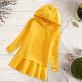 thumbnail image 2 of EnJoCho Girls Hooded Sweater Dress Western Style Casual Hooded Dress for Spring Autumn Baby Kids Pullover Knit Skirt Warm Outfit, 2 of 7