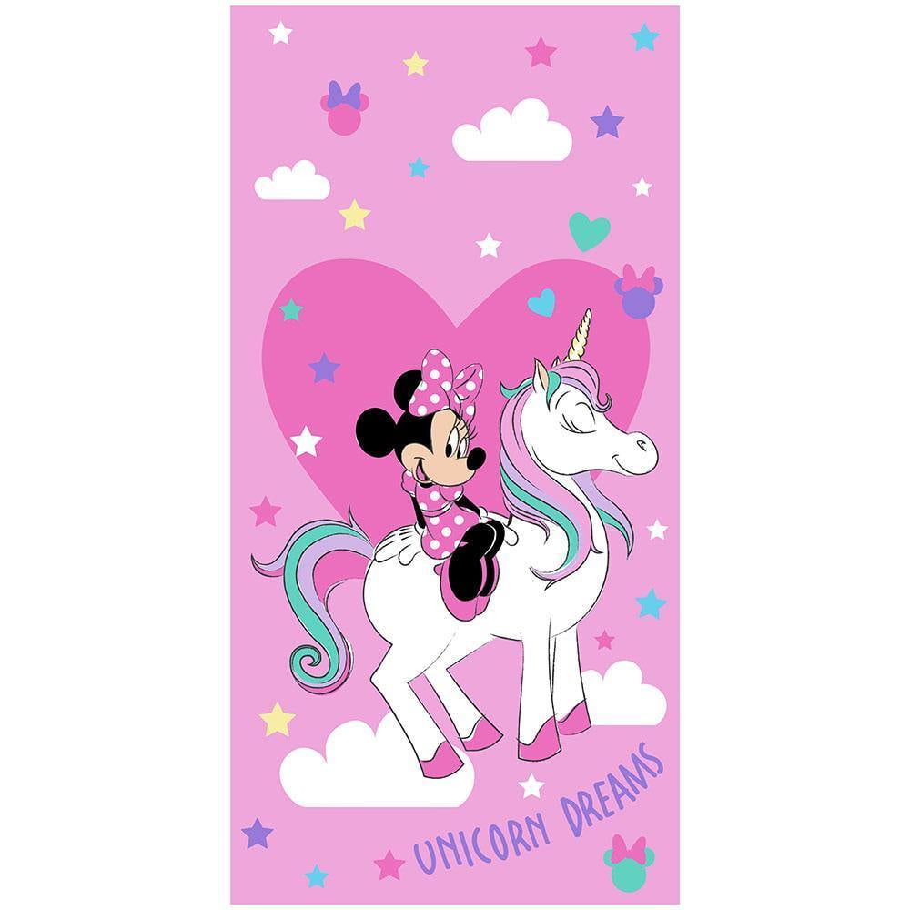 Towel Minnie Mouse Unicorn Dreams Kids Bath/Pool/Beach Disney Towel Super Soft & Absorbent 70 140cm 