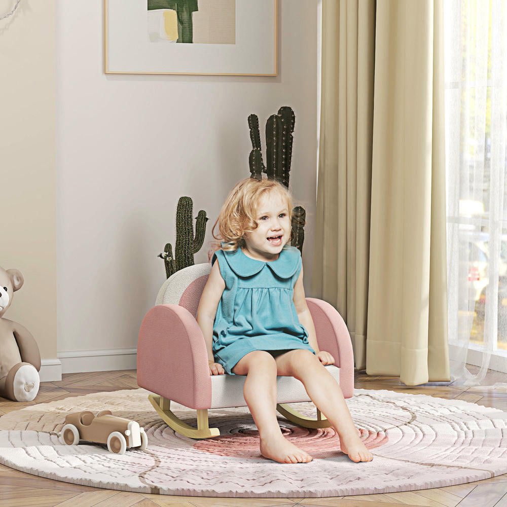 Wildkin Princess Wooden Rocking Chair for Girls, Children's Room