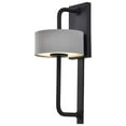 thumbnail image 2 of Nuvo Lighting Overtop 10W LED Large Wall Lantern Matte Black & Silver, 2 of 5
