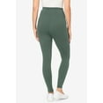 thumbnail image 2 of Woman Within Plus Size Petite Stretch-Cotton Knit Pull-On Pocket Leggings, 2 of 5