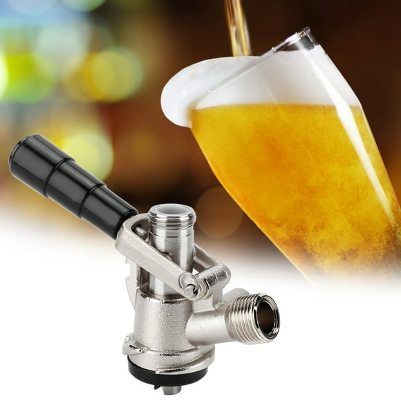 TOPINCN Keg Coupler S Type Draft Beer Dispenser with Safety Pressure Relief Valve Home Brewing System, Beer Brewing, Wine Making