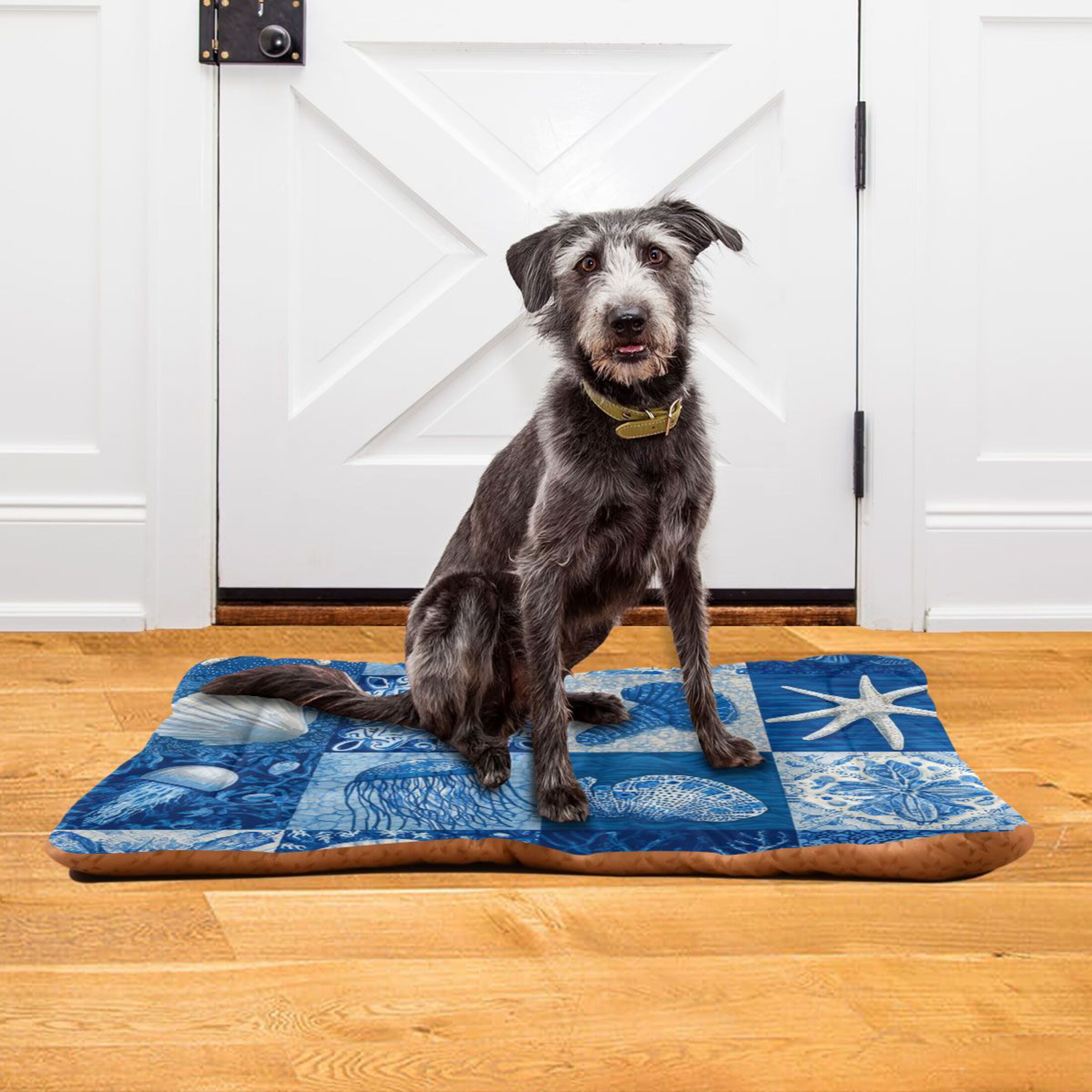 Cozy Mat Pet Bed Indoor Outdoor Warm Soft For Cat Dog Puppy(S/M) Marine