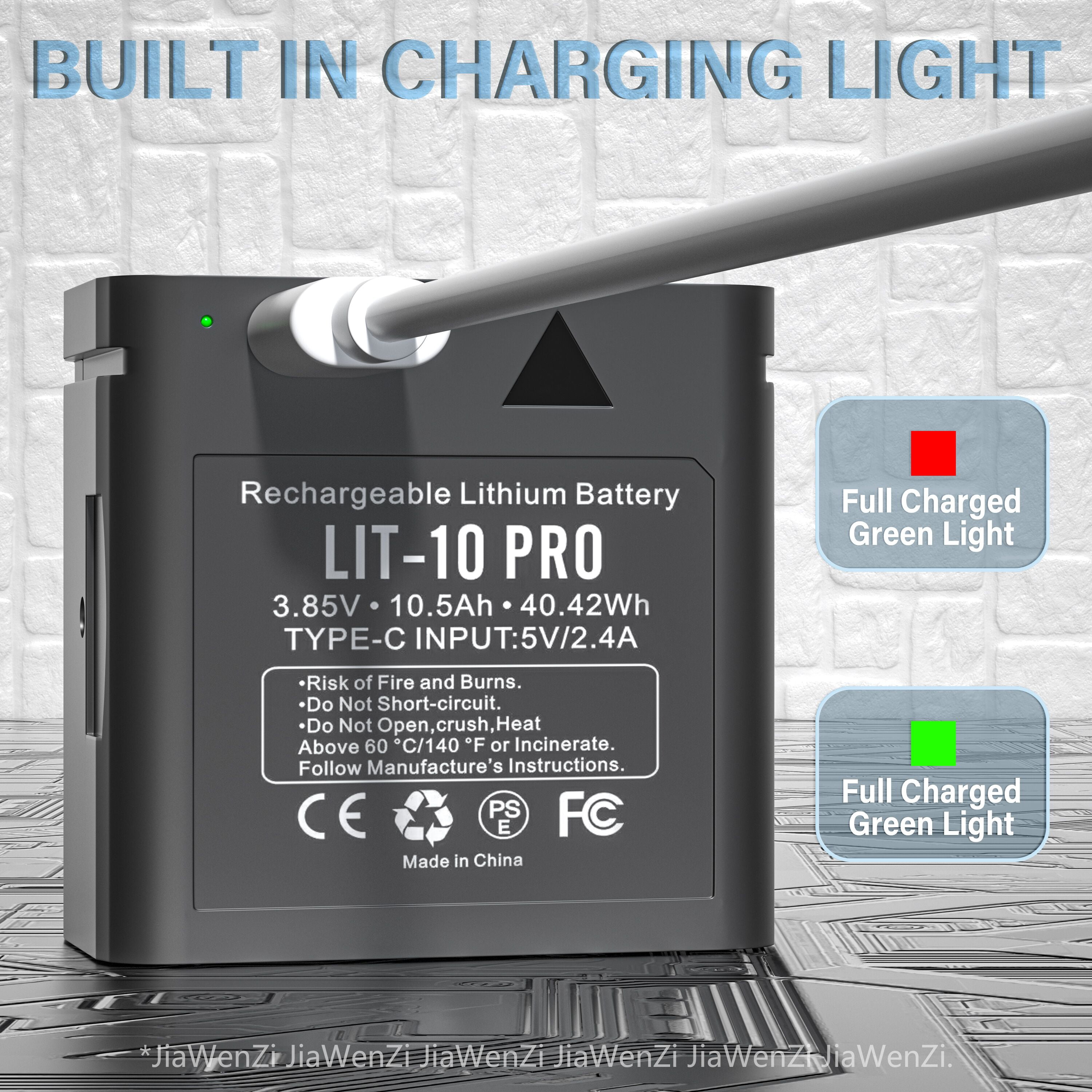 2 Pack 10500mAh Rechargeable Lithium Battery for Cellular Trail Camera, Compatible with SPY-POINT LM2,Link-Micro/Cell-Link Series, Including Charging Cable