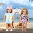 thumbnail image 3 of 10 sets of doll clothes for 18-inch reborn baby dolls including doll dress/pajamas/swimsuits/dance suits/sling skirts, children's toy doll accessories, birthday gifts, 3 of 8