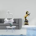 thumbnail image 2 of Estatua De Caballo Pensador Abstracto Creativo, Figura De Escultura Artesanal Moderna, Colección Para Sala De Estar, Dormitorio, Centro De Mesa, Adorno De Escritorio, 2 of 8