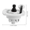 thumbnail image 2 of FONDOTIN Entrée Rv 1 Ensemble Rond Blanc pour Propriétaires de Rv et de Bateau Modifications Rv, 2 of 8
