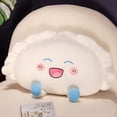thumbnail image 5 of LGHDIWN Dumpling Themed Decorative Throw Pillow - Cute Dumpling Shaped Accent Cushion, Soft Fabric Decor Pillow for Sofa, Couch, Living Room, Bedroom and Home Decoration, 5 of 8