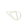 thumbnail image 1 of Xingzhi 30 Pieces Paper Clip Cute Water Drop Shape Simple Style Solid Color Office School Note Book Photo Clamp Bookmark Gold, 1 of 6