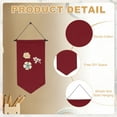 thumbnail image 3 of Uxcell Blank Canvas Banners, Pin Display Wall Banner for Home Decor, Wine Red, 3 of 7