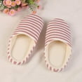 thumbnail image 2 of Striped Winter Slipper Slippers for Women, Men House Women Warm Slipper Shoes Indoors with Slip-Resistant Suede Sole, 2 of 5