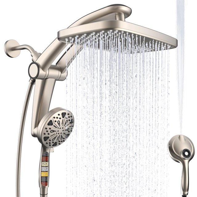Cabezal de ducha Razime de 12" tipo lluvia con soporte magnético dual