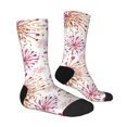 thumbnail image 4 of Yiaed Fireworks Print Great elasticity Crew Socks Sports socks for Men and Women, 4 of 5