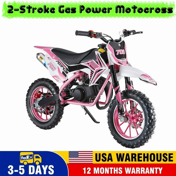 49cc Dirt Bike for Adults & Kids,Kids Dirt Bike Mini Dirt Bikes,2-Stroke Gas Power Motocross Off-Road, Mini Pit Bike with Front Rear Disc Brakes, High-Speed Racing Motorcycle for Kid 40KM/H