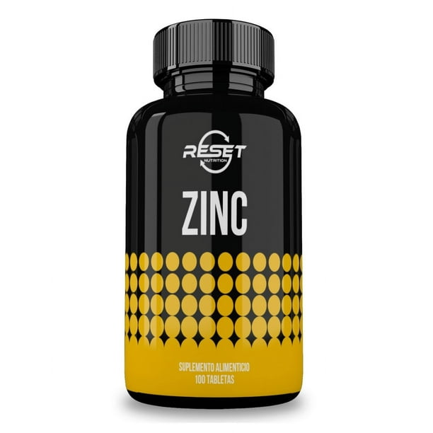 Reset Nutrition Zinc | 20 Mg | 100 Servings | 100 Tabletas | Hecho en USA RESET NUTRITION Zinc