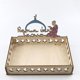 thumbnail image 5 of Style 5 Bandeja de madera decorativa para servir Eid Mubarak, bandeja de comida para postre, estrella, Luna, decoración islámica para fiesta musulmana, decoración del hogar para R, 5 of 5