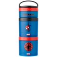 thumbnail image 1 of Whiskware Marvel - Recipientes apilables para bebés, niños y niños, 3 tazas apilables para aperitivos para la escuela o viajes, apto para fórmulas, apto par, 1 of 4