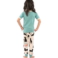 thumbnail image 3 of LazyOne Short-Sleeve PJ Sets for Girls and Boys, Cat Nap, Funny Animal Kids' Pajama Sets, 3 of 6