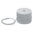 thumbnail image 1 of Uxcell 22 Yards Soft Twisted Rope Trim, 3mm/0.12" Silver Gray Polyester Twisted Silk Rope Cord for DIY Craft, 1 of 2