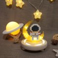 thumbnail image 4 of HI-REEKE Astronaut Micro Mini Building Block Set Spaceman on the Moon Kit Plastic Toy for Kid Yellow, 4 of 7
