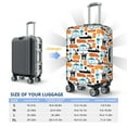 thumbnail image 6 of Balery Luggage Cover Industrial Transportations Print Suitcase Covers for Luggage Elastic Washable Suitcase Protector Fits 18-32 Inch Luggage-Small, 6 of 9