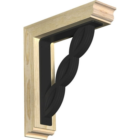 

4 W x 14 D x 16 H Loera Traditional Ironcrest Rough Sawn Bracket Douglas Fir (2 W x 10 D x 12 H Iron Bracket)