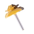 thumbnail image 4 of Broca para Enrutador Sunnimix de Ranura en T 1/2 Vástago Amarillo Verde Mitre Router Bit, 4 of 5