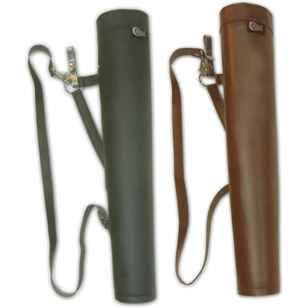 Archery Hunting Outdoor Indoor Sports Recurve/Compound/Longbow Traditional Leather Dual Use Shoulder Back & Hip Side Arrow Holder Quiver Bag