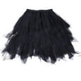 thumbnail image 1 of PENGXIANG Jupe Tutu en Tulle Solide pour Femmes Taille Élastique Jupe Longue en Filet Robe, 1 of 3