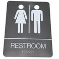 thumbnail image 1 of Letrero De Baño, Letrero De Baño Braille Fácilmente Visible Para Restaurante De Oficina De Negocios, 1 of 7