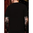 thumbnail image 2 of Men's Christmas Deer and Beer Print T-Shirt - Casual Round Neck Short Sleeve, Breathable cotton Summer Top, 2 of 3