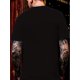 thumbnail image 2 of Camiseta navideña con estampado de ciervos y cerveza para hombre: cuello redondo, manga corta, algodón transpirable, estilo veraniego., 2 of 3