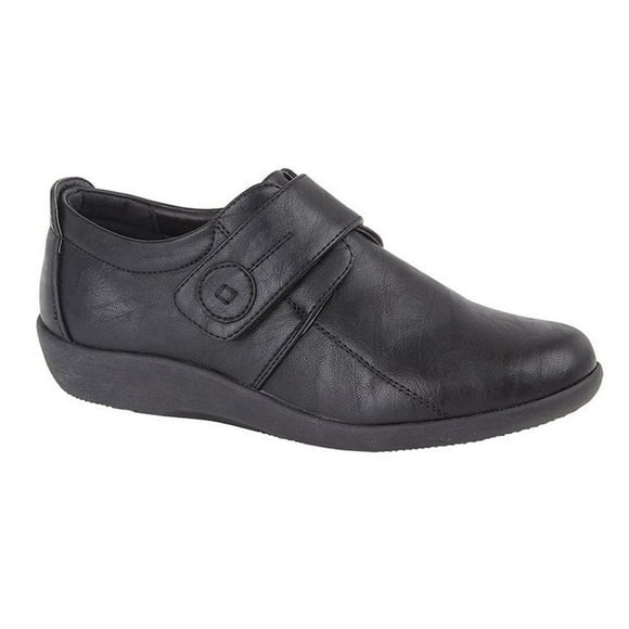 Boulevard Womens X Wide EE Fit Touch Fastening Bar Shoe